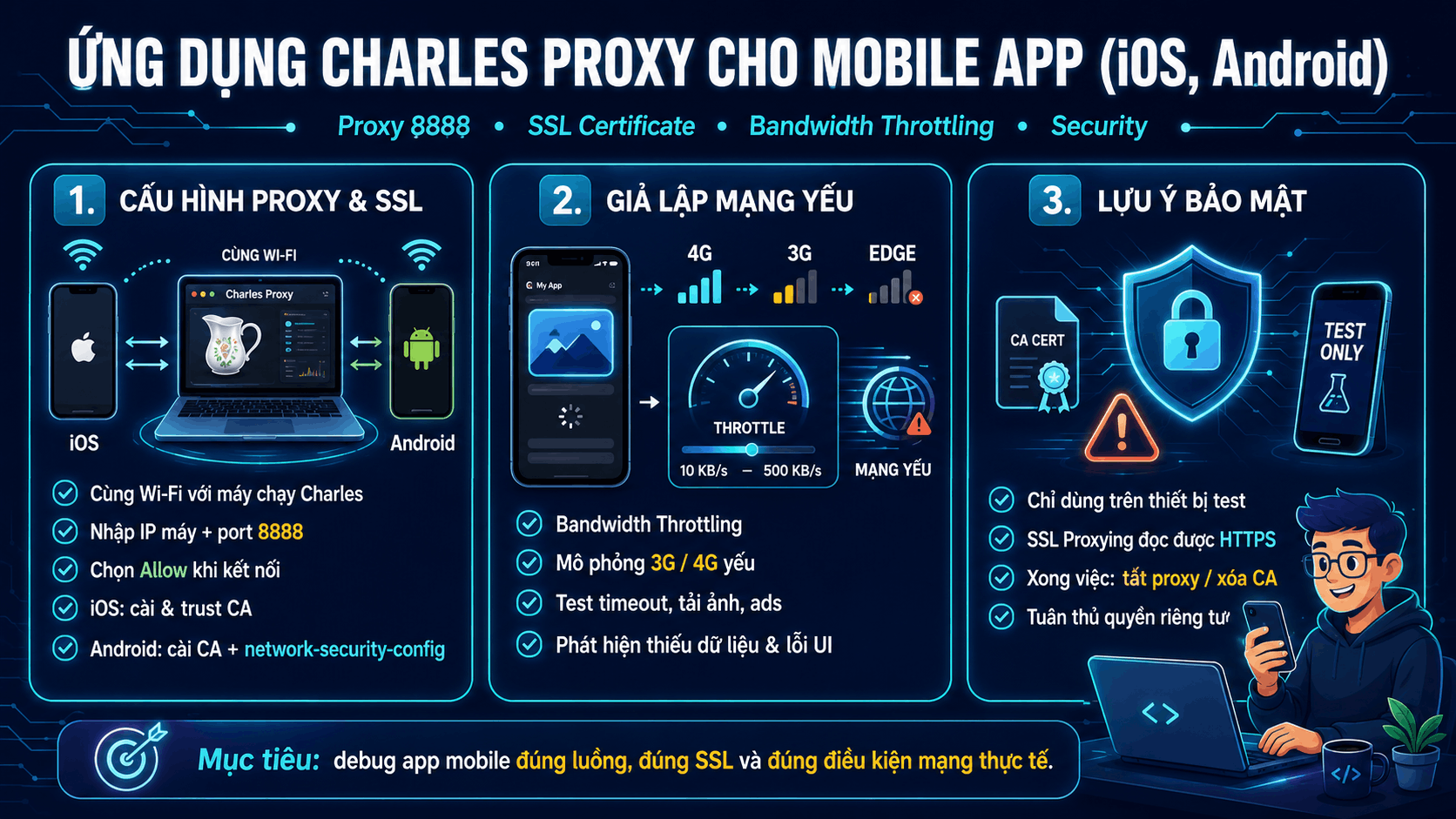 Ứng dụng Charles Proxy cho mobile app (iOS, Android)